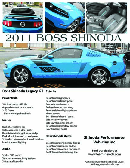 Mustang Boss Shinoda